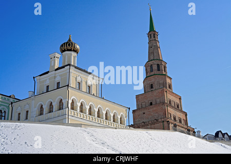 Soyembika Tower(17 cent.) in Kazan Kremlin, UNESCO World Heritage Site, Russia, Tatarstan, Kazan Stock Photo
