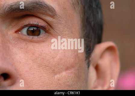 Close-up of the healthy eye of a man. Stock Photo