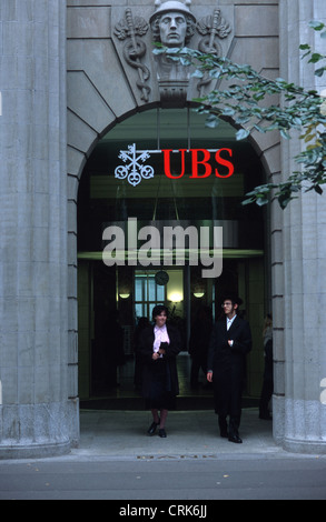 Main entrance of the UBS Stock Photo