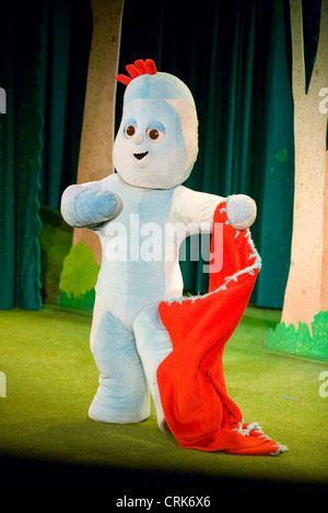 Iggle Piggle with red comfort blanket / In The Night Garden character / characters. UK. Stock Photo