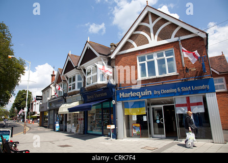 Cobham High Street - Surrey - UK Stock Photo