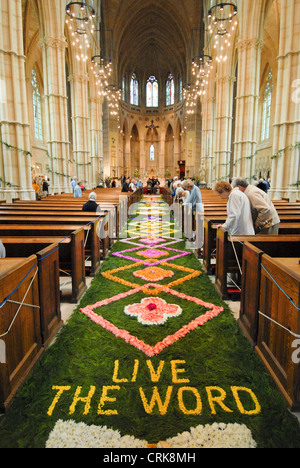 The carpet of flowers at Arundel's Roman Catholic cathedral, laid ...