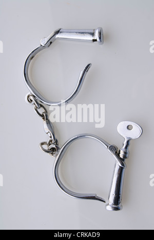 old handcuffs Stock Photo