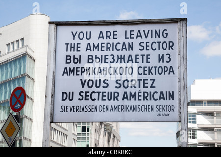 Checkpoint Charlie, Berlin, Germany Stock Photo