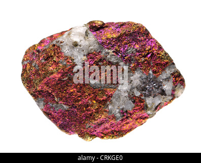 Chalcopyrite / Peacock's Ore. (important ore of copper) Stock Photo