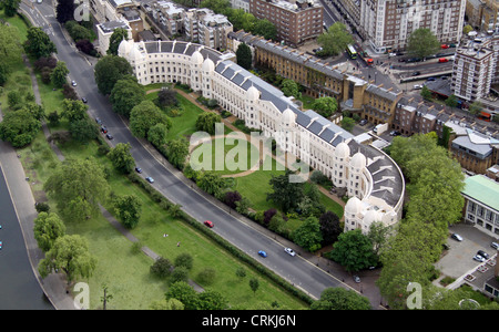 aerial view of The London Business School, Regent's Park, London NW1 Stock Photo