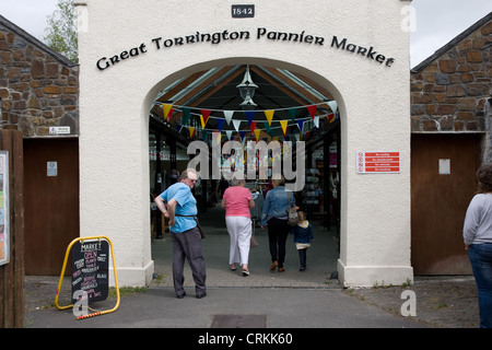 Main High street Great Torrington Devon Stock Photo