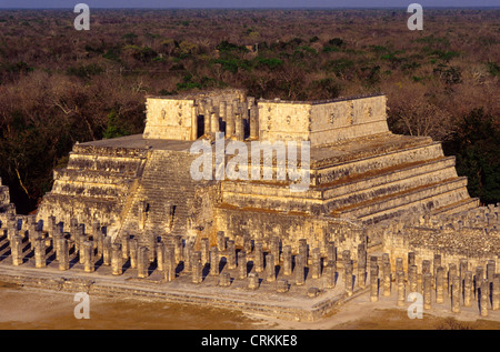 Temple of the Warriors. Chichen Itza. Yucatan.Mexico