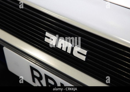delorean display alamy radiator badge grill