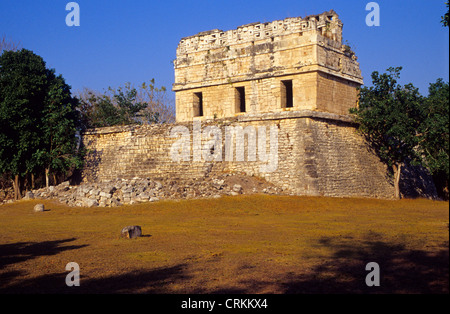 Casa Colorada, The Red House, Chichen Itza Archaeological Site . Mexico.