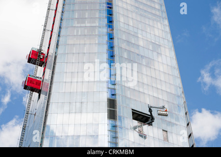 The Shard in London, UK. The Shard at 310m or over 1000 feet tall, is the tallest building in Europe Stock Photo