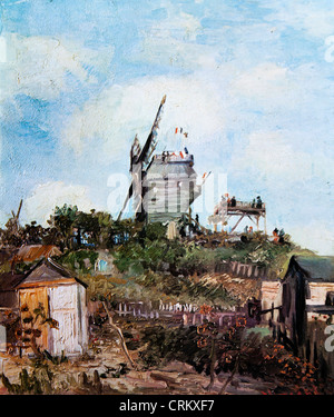 Le Moulin de la Galette - Van Gogh Stock Photo