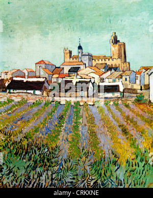 Views of Saintes-Maries - Van Gogh Stock Photo