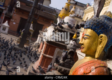 Katmandu, temple complex. Pictured in Asia, Nepal, Katmandu on March 30, 2011. (CTK Photo/David Tesinsky) Stock Photo