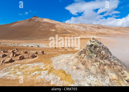Namaskard thermal area Hverarond near Lake Myvatn Reykjahlid North Iceland EU Europe Stock Photo