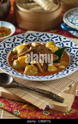 Thai Masaman beef curry Stock Photo