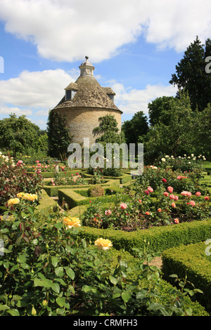 The Dovecote in the Pigeon House Garden at Rousham Park House near Bicester Oxfordshire Stock Photo