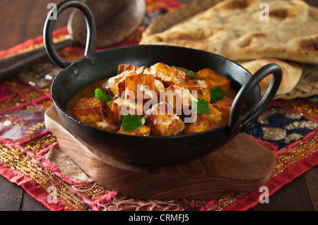 Paneer tikka masala Indian Tandoori grilled cheese vegetarian dish Stock Photo