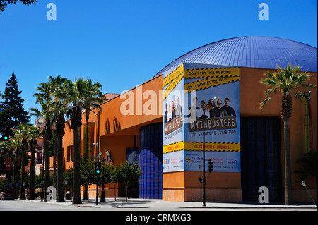 The Tech Museum at Plaza De Cesar Chavez, San Jose CA Stock Photo