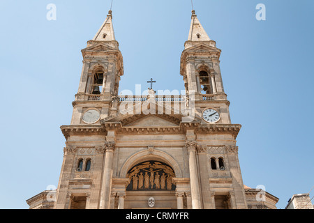 Basilica Minori Dei Santi Cosma E Damiano, Alberobello, province of Bari, in the Puglia region, Italy Stock Photo