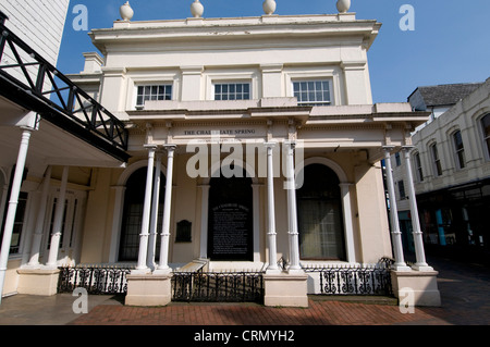 The Bath House and Chalybeate Spring discovered by Lord North in 1606. It is on the Pantiles in Royal Tunbridge Wells,Britain. Stock Photo