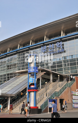 railway station, Busan, South Korea Stock Photo