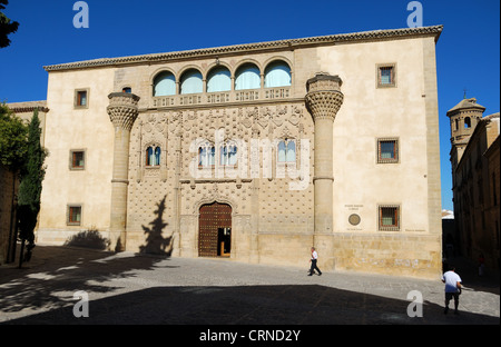 Jabalquinto palace, Baeza, Jaen Province, Andalusia, Spain, Western Europe. Stock Photo