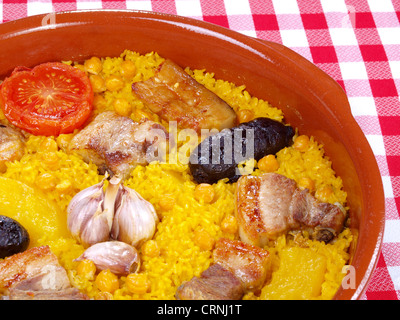 Arroz al Horno – Oven cooked rice Stock Photo