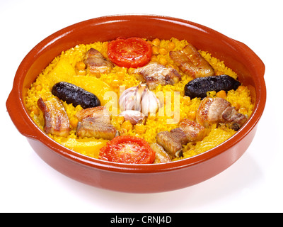 Arroz al Horno – Oven cooked rice Stock Photo