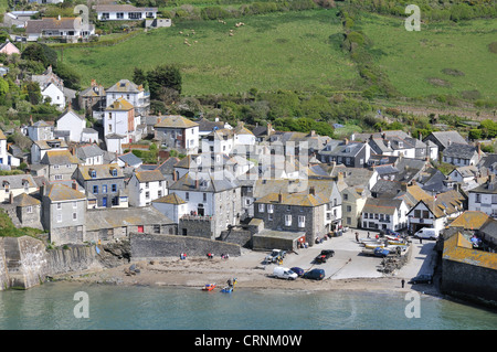 Port Isaac, a small fishing village on the North Cornwall coast. Stock Photo