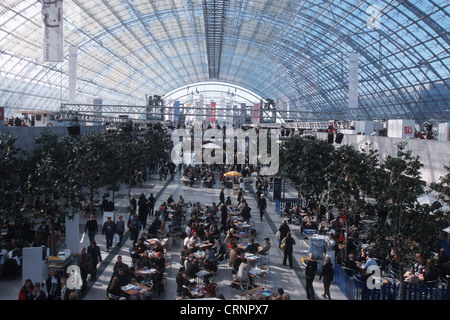 Crowds at the Leipzig Book Fair Stock Photo