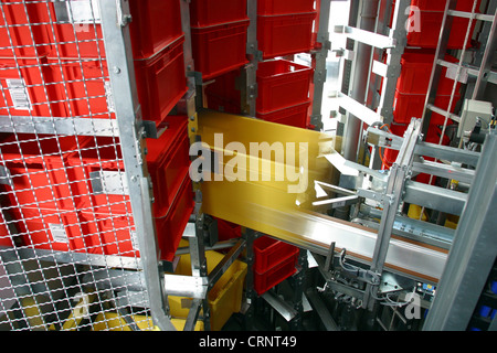 Tower 24, packet storage system in Dortmund Stock Photo