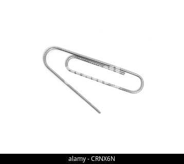 A paper clip isolated on white Stock Photo