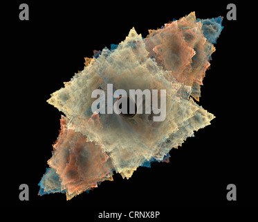 Rock Crystal  Is A  Fractal  Pattern. Stock Photo