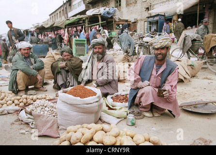 Gemuesemarkt in Kabul. Stock Photo