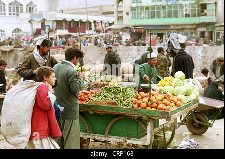 Gemuesemarkt in Kabul Stock Photo