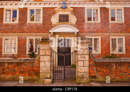 The matrons college inside the cathedral close of Salisbury in Wiltshire Stock Photo