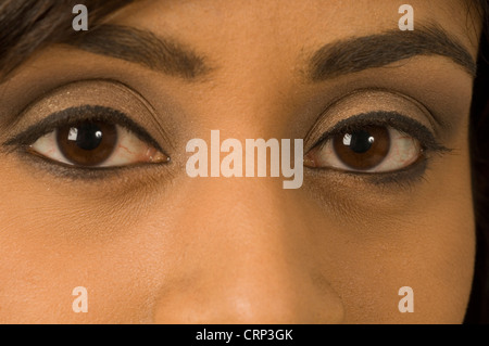 Close-up of a woman's healthy eyes. Stock Photo