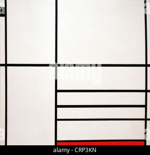 Piet Mondrian - Composition in White Black and Red Stock Photo - Alamy