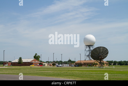 Doppler Weather Radar, Norman Oklahoma Stock Photo