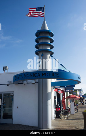 Santa Monica police station / office on the pier Stock Photo