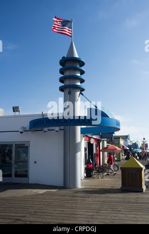 Santa Monica police station / office on the pier Stock Photo