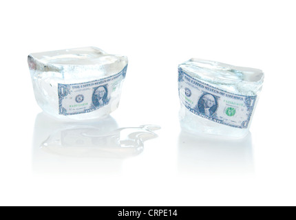Frozen assets Stock Photo