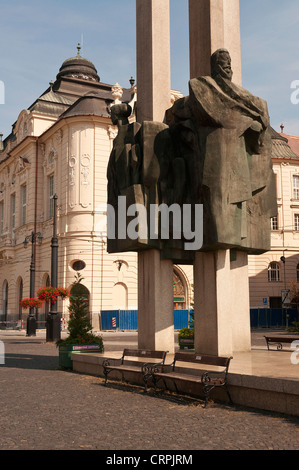 Elk189-1012v Slovakia, Bratislava, street sculpture Stock Photo