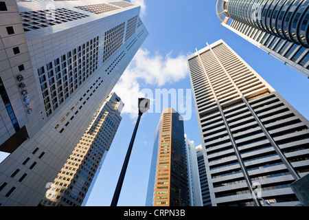 South East Asia, Singapore, CBD, Financial Centre Office Buildings Stock Photo