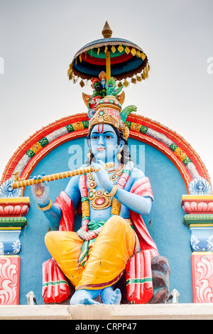 The Gopuram of the Sri Mariamman Temple in Singapore, Chinatown, Singapore, South East Asia Stock Photo