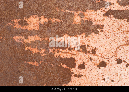 close-up view of rusty metallic surface Stock Photo
