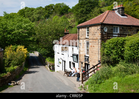 The Birch Hall Inn at Beck Hole on the North York Moors Yorkshire England Stock Photo