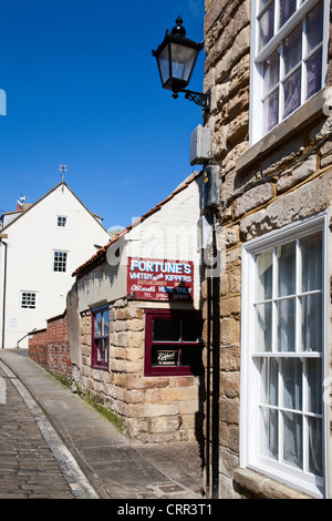 Whitby Kippers Smokehouse on Henrietta Street in Whitby North Yorkshire England Stock Photo