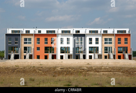Townhouses in the Water Town of Spandau in Berlin Stock Photo